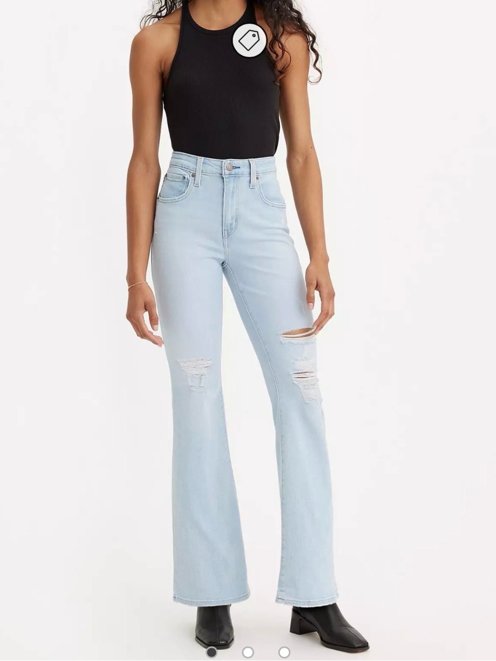 Levi’s 726 High Rise Flare Women’s Jeans Light Blue Size 31